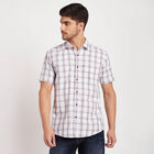 Cotton Checks Casual Shirt, White, small image number null