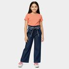 Girls' Jeans, गहरा नीला, small