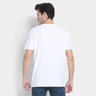 Men's 100% Cotton Round Neck Half Sleeves T-Shirt , White, small image number null