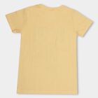Boys' 100% Cotton Half Sleeves T-Shirt, Yellow, small image number null
