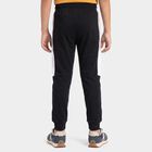 Boys' Black Jogger Fit Graphic Printed Pyjama, काला, small
