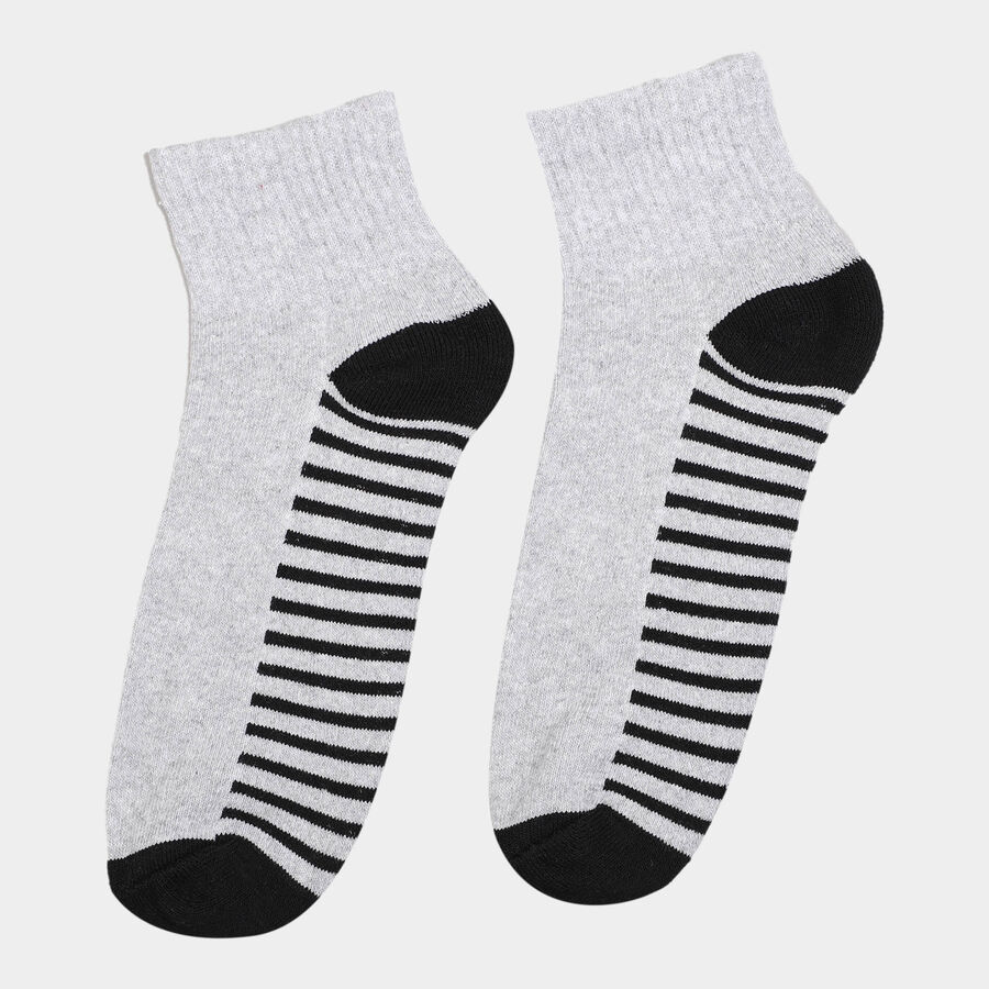 Stripes Sports Socks, Off White, large image number null