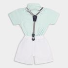 Infant Boys' 100% Cotton Baba Suit, Aqua, small image number null