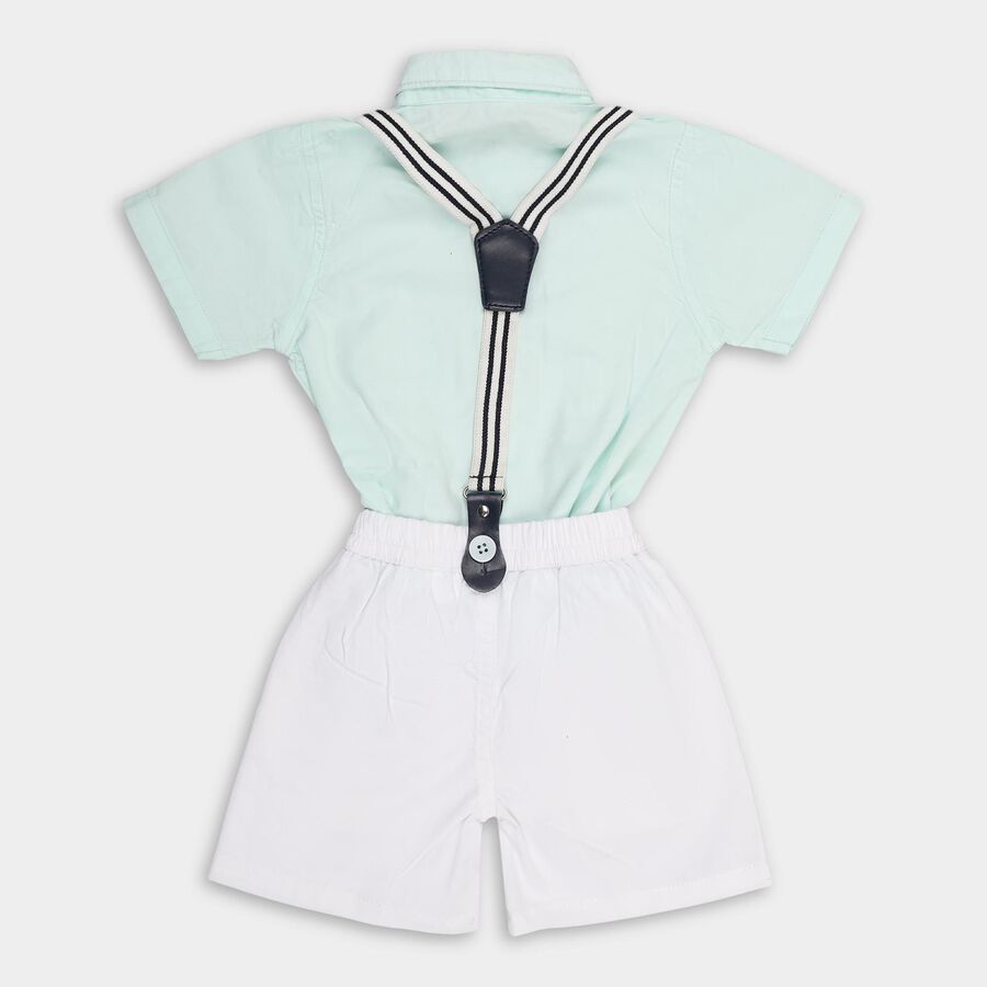 Infant Boys' 100% Cotton Baba Suit, Aqua, large image number null