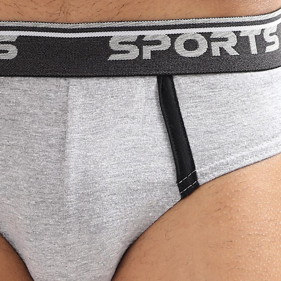 Men's Briefs, Melange Light Grey, large image number null