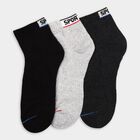 Men's Socks (Pack of 3), Black, small