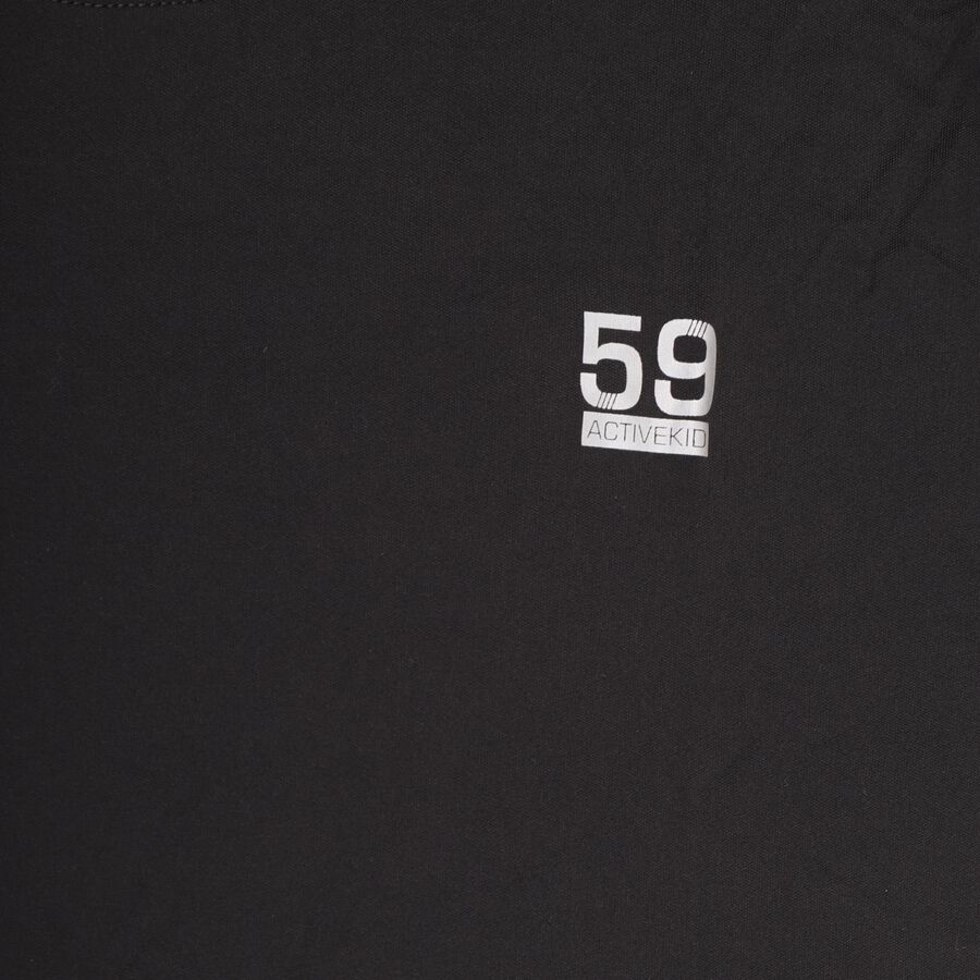 Boys' Half Sleeves T-Shirt , काला, large image number null