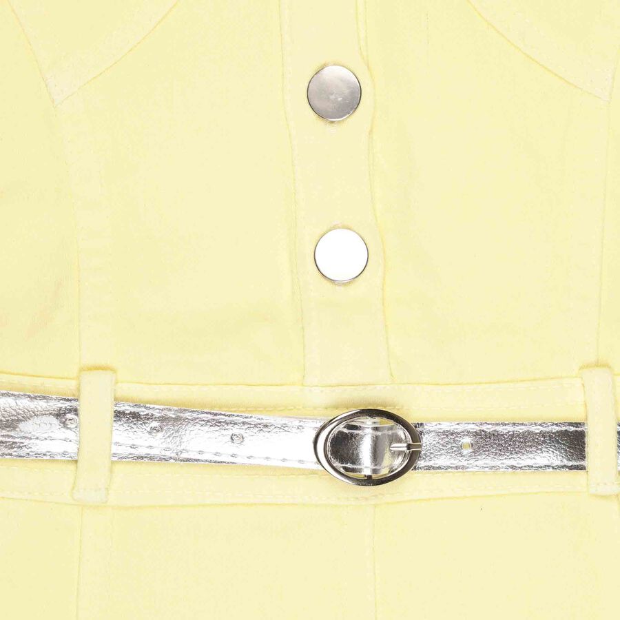Solid Frock, Yellow, large image number null