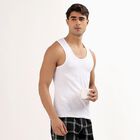 Men's 100% Cotton Vest (Pack of 2), सफ़ेद, small image number null