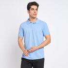 Men's Collared Half Sleeves T-Shirt, Light Blue, small image number null