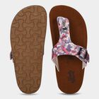 Women's Blue Buckle Strap Thong Sandals, Blue, small