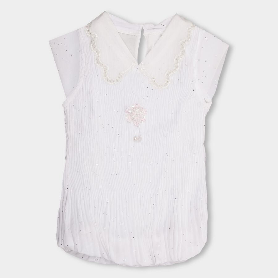 Girls' T-Shirt , सफ़ेद, large image number null