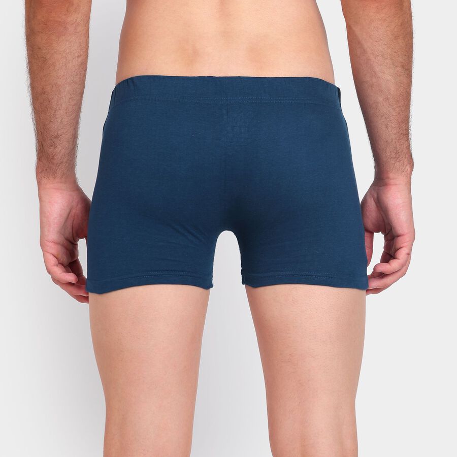 Men's 100% Cotton Trunks, Teal Blue, large image number null