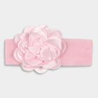 Infants' Soft Pink Layered Floral Party Frock with Headband, Light Pink, small image number null