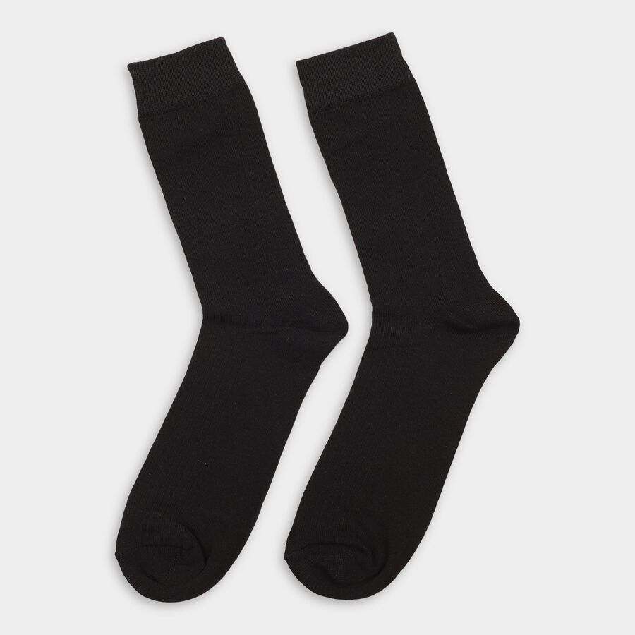 Men's Socks (Pack of 2), Black, large