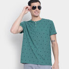 Henley T-Shirt, गहरा हरा, small image number null