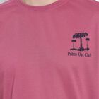 Men's Round Neck Half Sleeves T-Shirt , Coral, small image number null