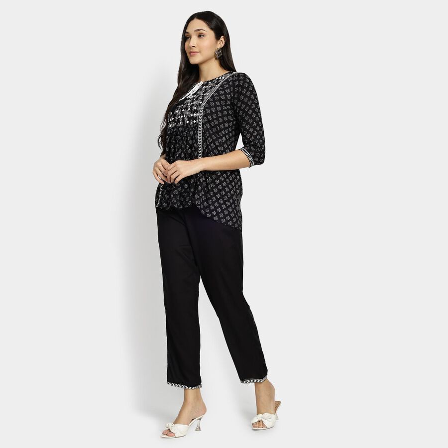 Ladies' Kurti, काला, large image number null
