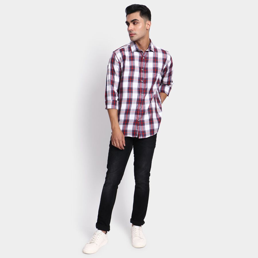 Men's Casual Shirt, लाल, large image number null