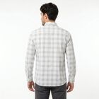 Men's Mid Blue Cotton Long Sleeve Button-Down Regular Fit Shirt, Mid Blue, small