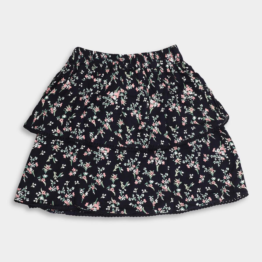 Girls' Skirt , नेवी ब्लू, large image number null