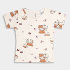 Infants' Cotton T-Shirt, पीच, small image number null