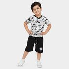 Boys' Knit Baba Suit, हल्का ग्रे, small