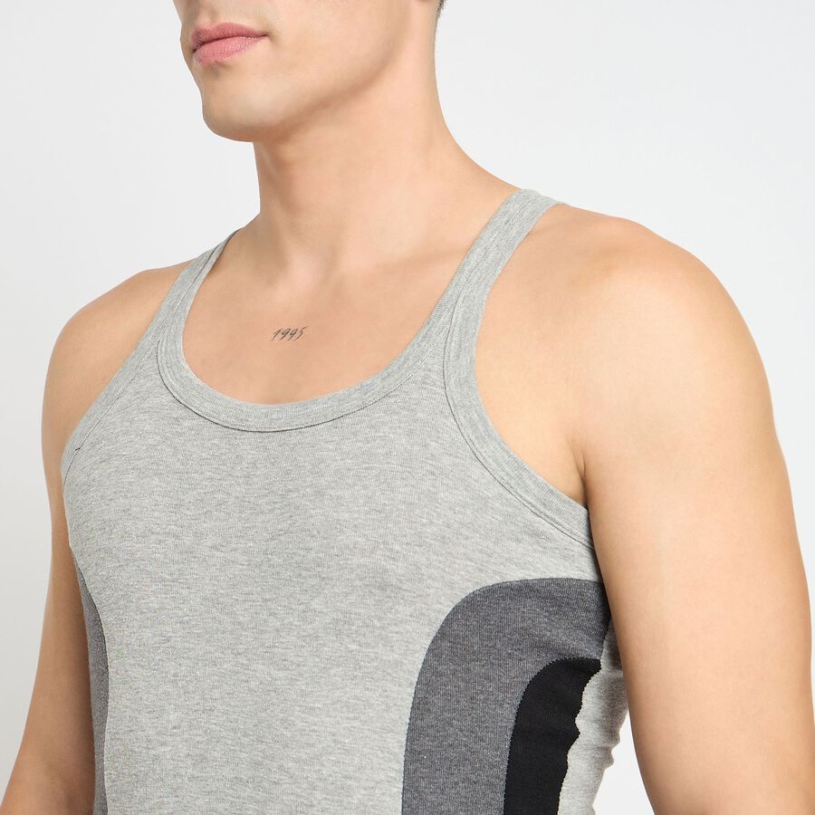 Men's Gym T-Shirt, Melange Light Grey, large image number null