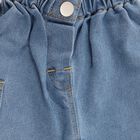Infants Light Blue Relaxed Fit Cargo Jeans, Mid Blue, small