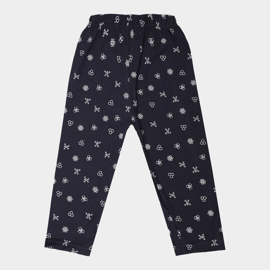 Boys All Over Print Pyjama, Navy Blue, large image number null