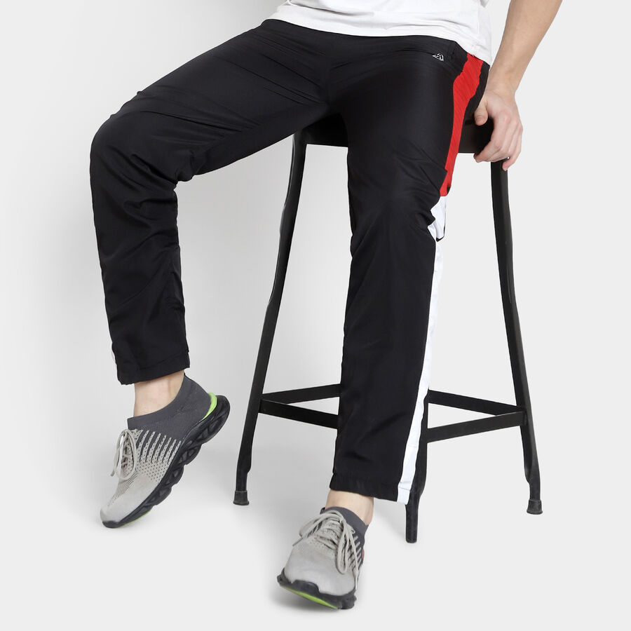 Cut & Sew Track Pants, Black, large image number null