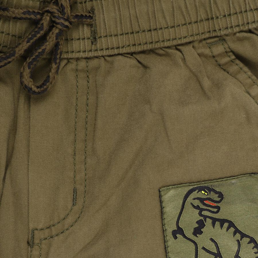 Boys' 100% Cotton Trousers , ओलिव, large image number null