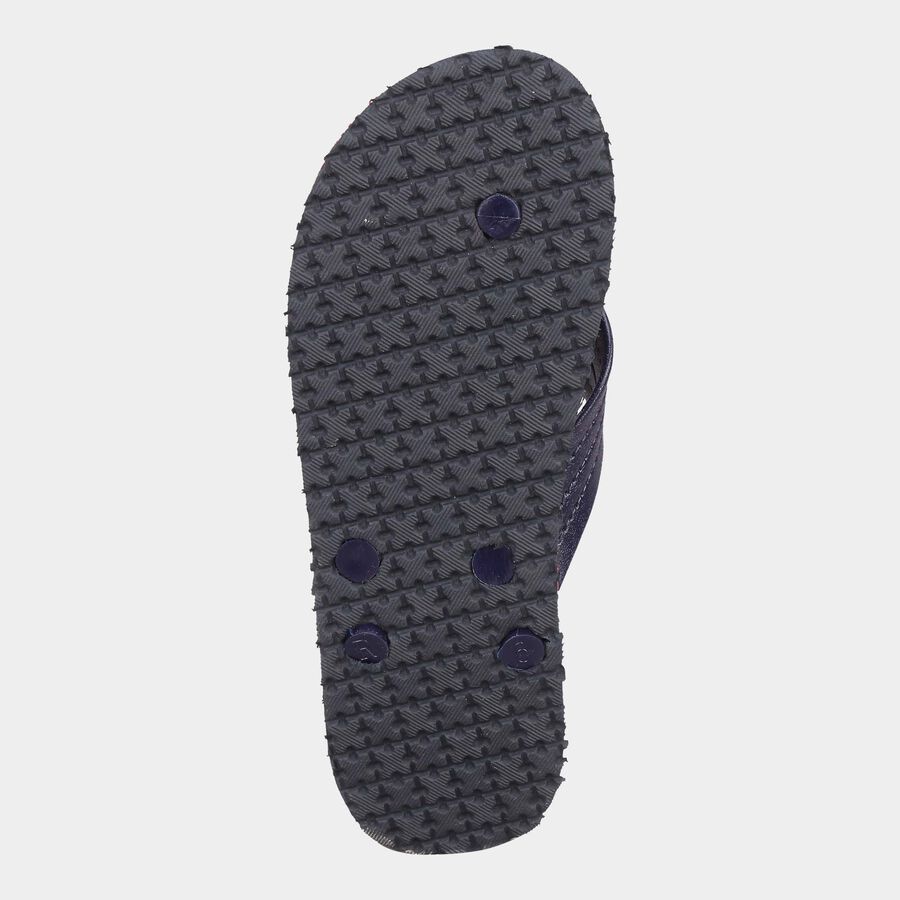 Men Printed Slip-On Flip Flops, Red, large image number null