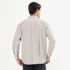 Men's Khaki Cotton Classic Slim Fit Casual Shirt, Khaki, small image number null