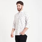 Cotton Printed Casual Shirt, White, small image number null