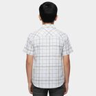 Boys Off-White Cotton Classic Collar Casual Shirt, Off White, small