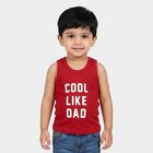 Infants' Vest, Red, small