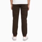 Boys Deep Chocolate Brown Regular Fit Cargo Trousers, Brown, small image number null
