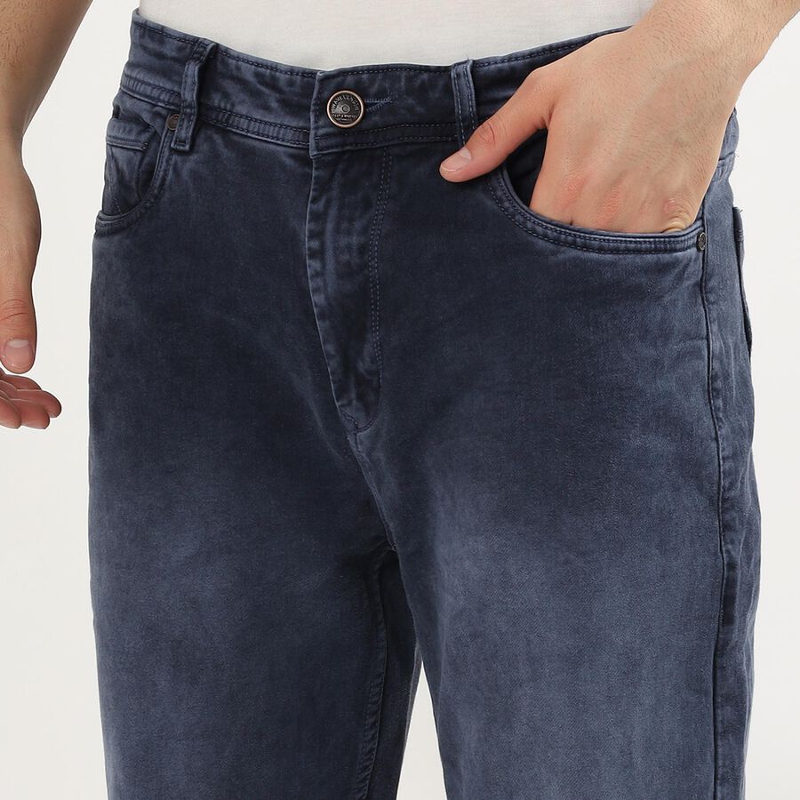 Men's Skinny Jeans, Dark Blue, large image number null