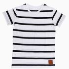 Boys' 100% Cotton Half Sleeves T-Shirt, White, small image number null