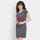 Stripes Nighty, Navy Blue, small image number null