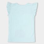 Girls' 100% Cotton T-Shirt , हल्का नीला, small image number null