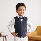 Boys White Cotton Shirt, White, small
