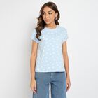 Ladies' Round Neck T-Shirt , Light Blue, small image number null