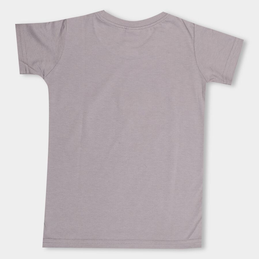 Boys' Half Sleeves T-Shirt , Light Grey, large image number null