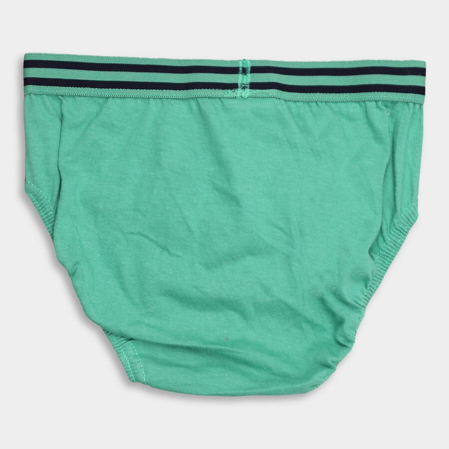 Boys' 100% Cotton Briefs , Light Green, large image number null