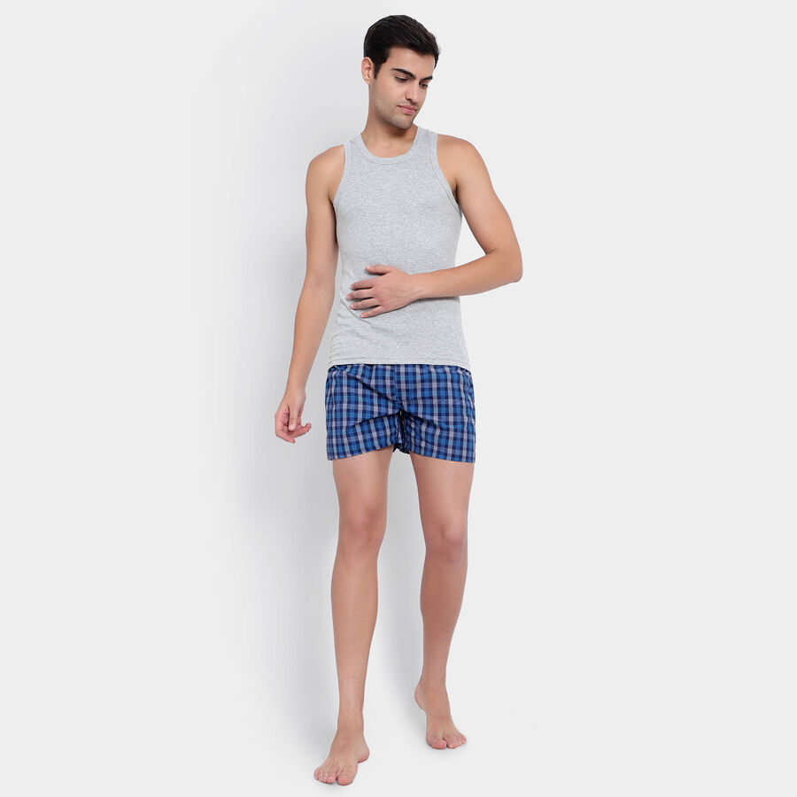 Checks Boxers, Mid Blue, large image number null