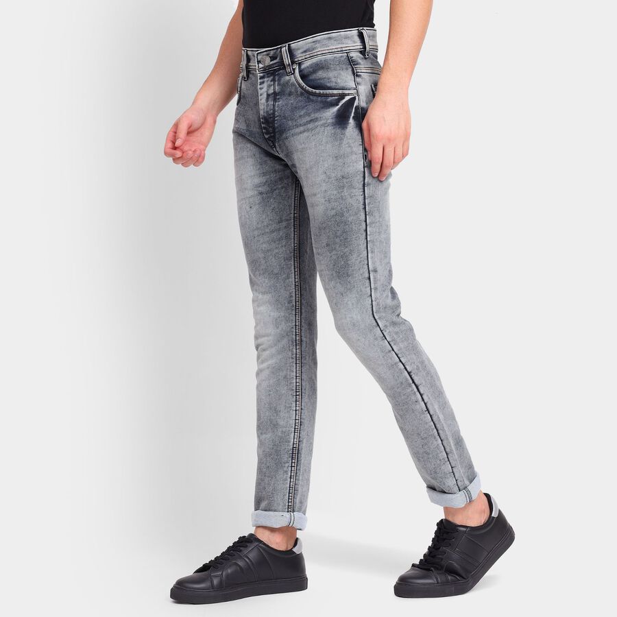 Men's Skinny Jeans, Dark Grey, large image number null