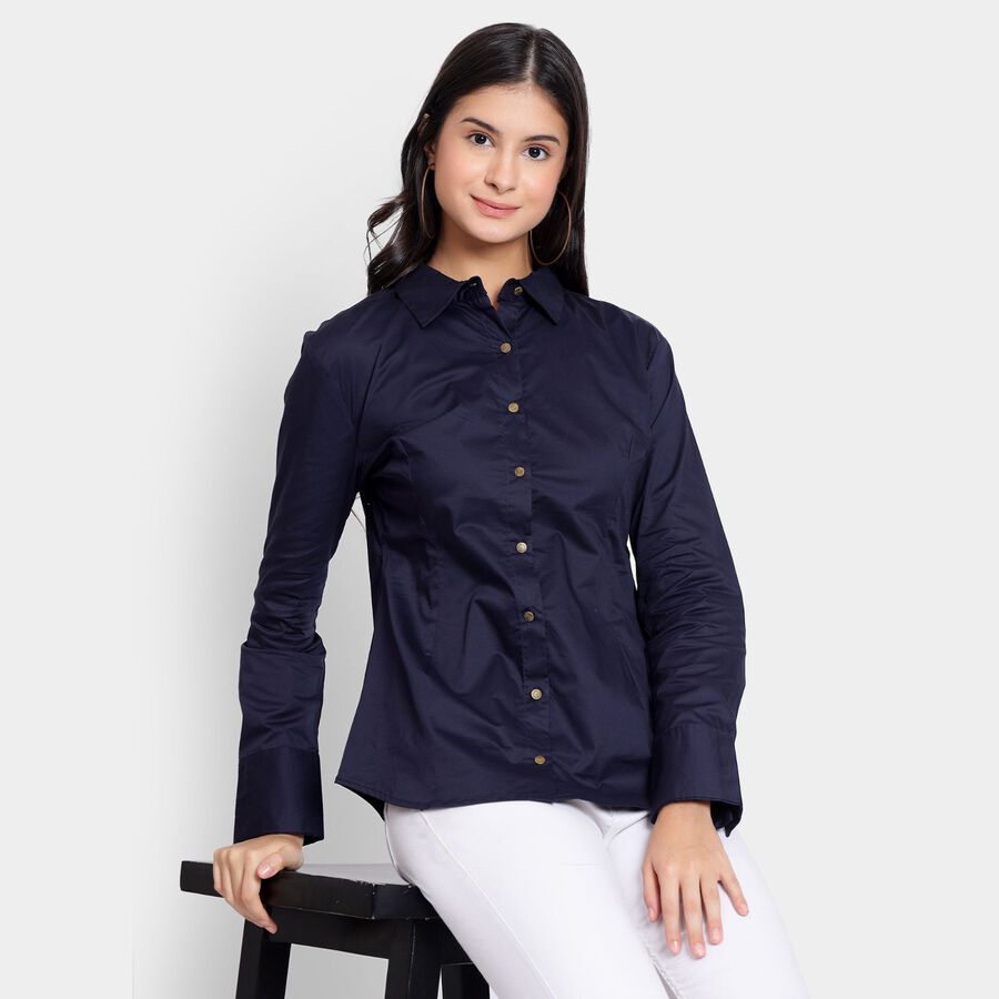 Ladies' Shirt, Navy Blue, large image number null