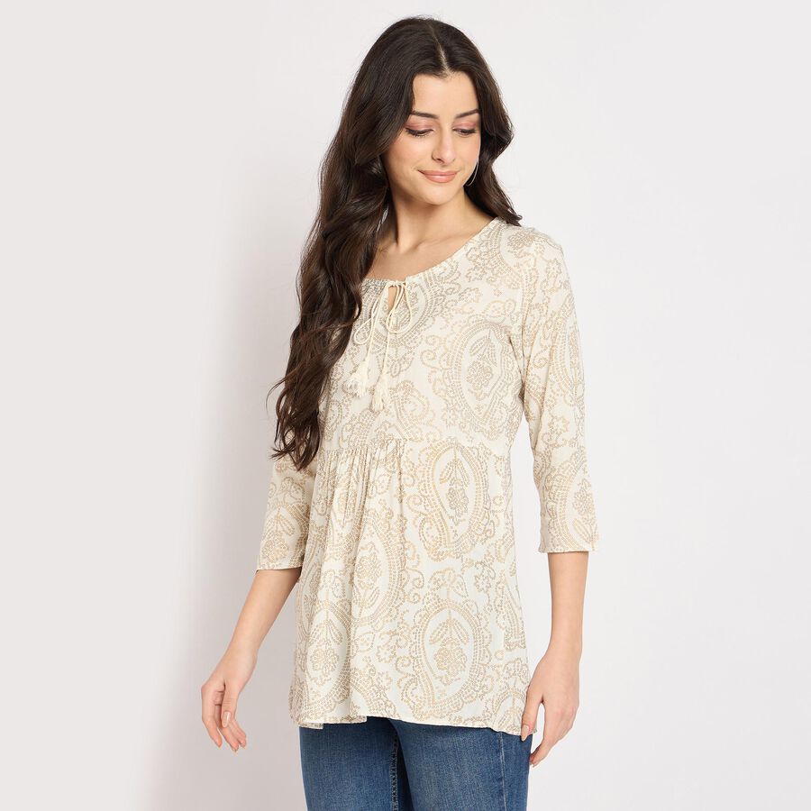 Ladies' Kurti , ऑफ व्हाइट, large image number null